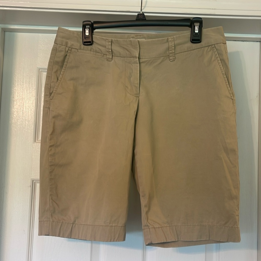 LL Bean - khaki Bermuda shorts - size 10